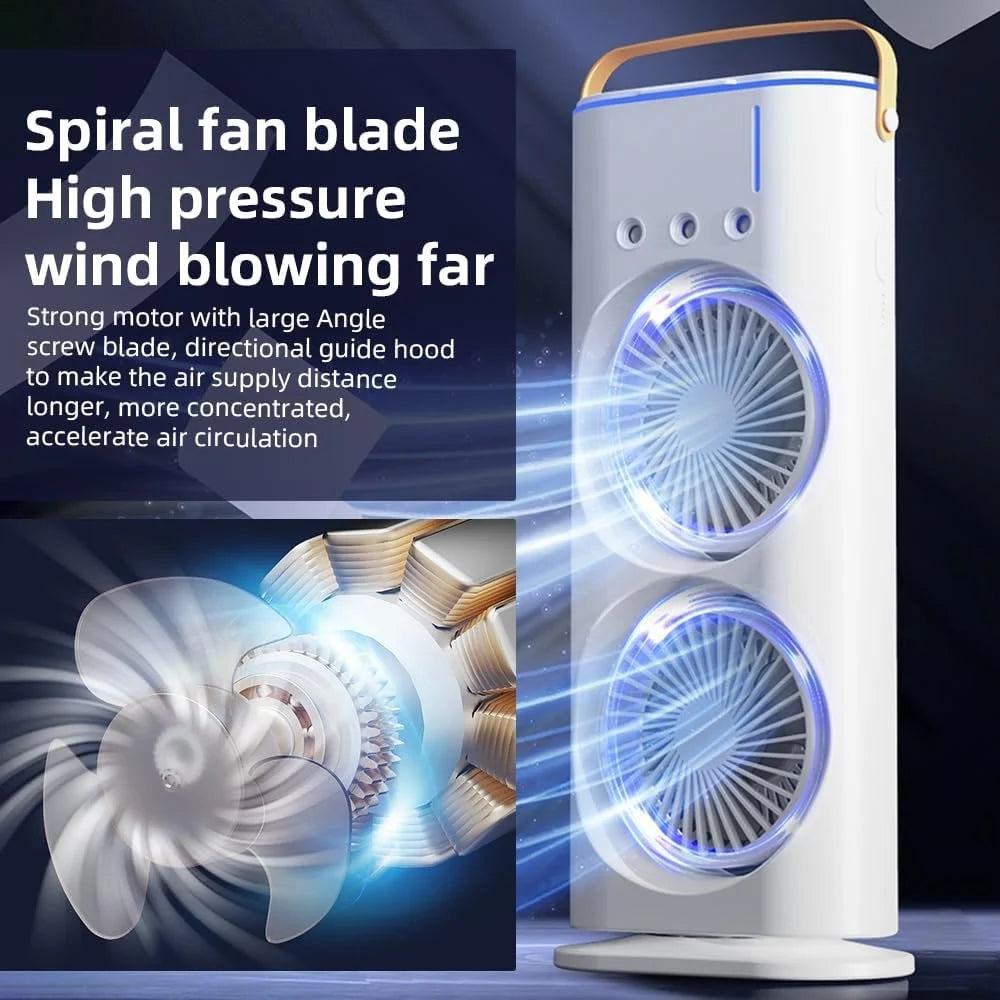 2-in-1 Mist & Cooling Desk Fan