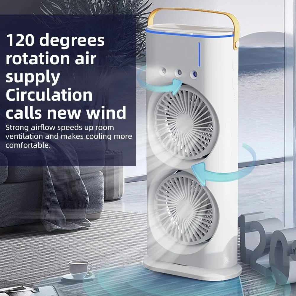 2-in-1 Mist & Cooling Desk Fan